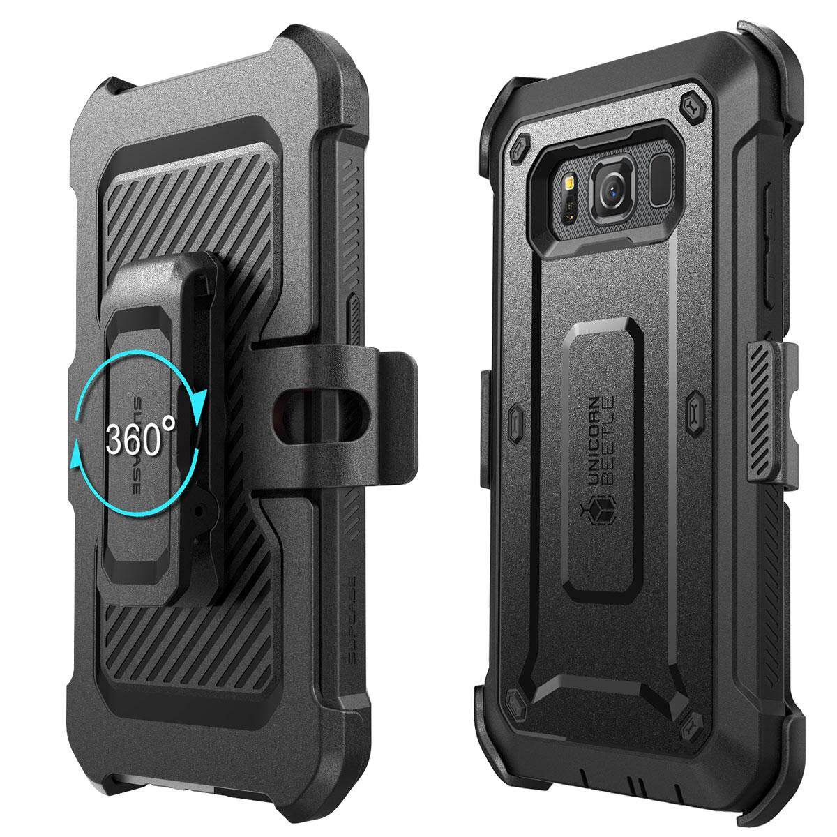 Ốp Cho Samsung Galaxy S8Active Vỏ Ốp Gồ Ghề Toàn Thân SUPCASE Với Bảo Vệ Màn Hình Và Bao Da Kẹp Thắt Lưng