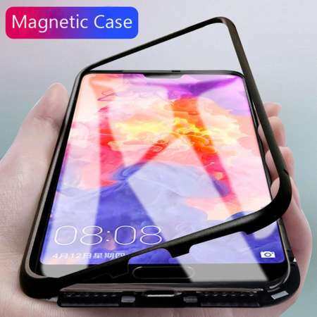 HOT Magneto การดูดซับแม่เหล็กโลหะเคสสำหรับหัวเหว่ย P20/P20 Pro กรณีกระจกนิรภัยสุดหรูสำหรับกรณี Huawei P20 P20 Pro เคสโทรศัพท์ (P20/P20 Pro สองรุ่น)