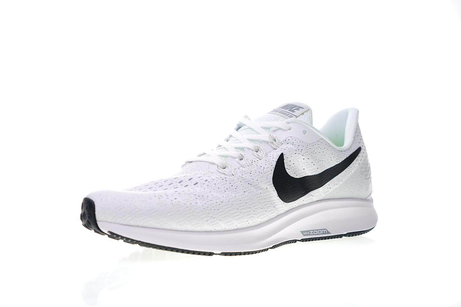 Nike Air Zoom Pegasus 35 Men's Lightweight Casual Running Shoe Fashion Sports Sneakers (White/Black)