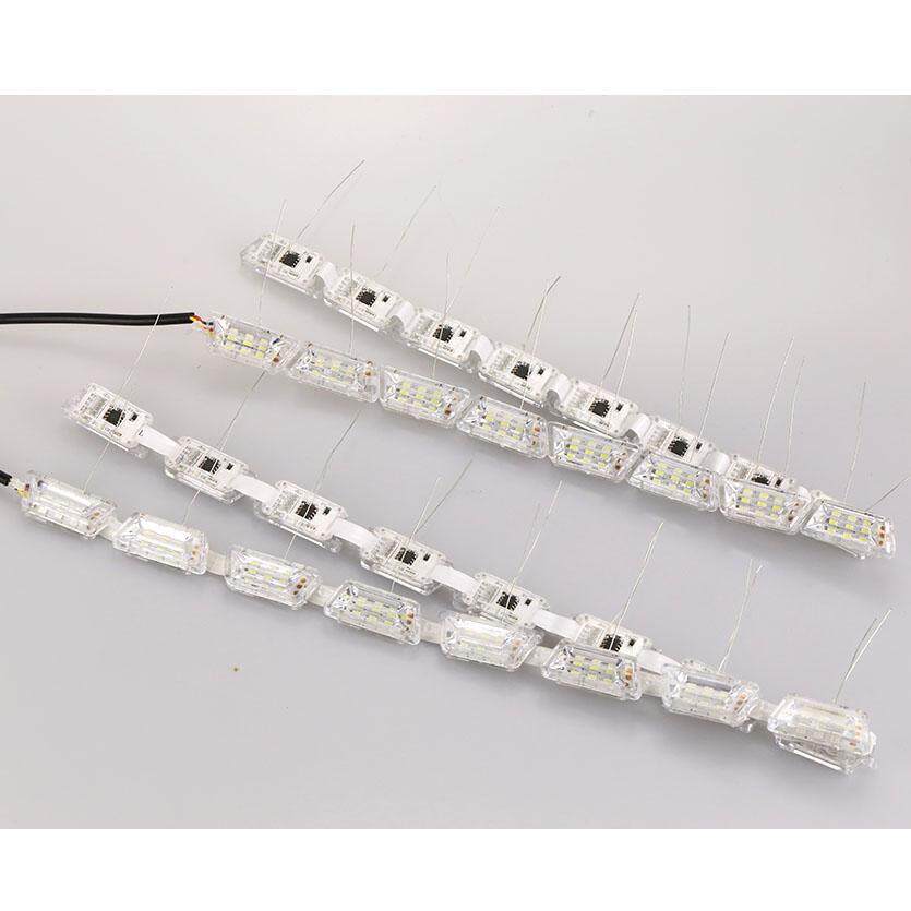 ANMINGPU 2 chiếc Nhan Linh Hoạt LED DRL Hổ Phách Trắng 12 V DRL LED Dùng Ban Ngày Ánh Sáng Ban Ngày Đèn Ngày đèn cho Xe Ford Focus