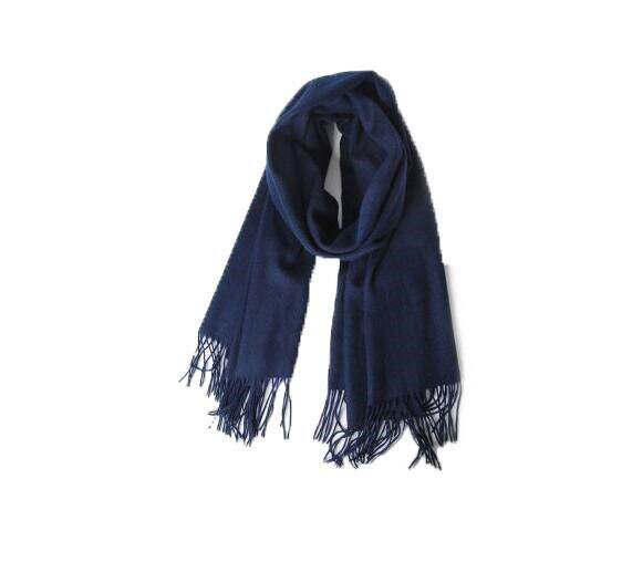 Yingbao Men Scarf Soft Winter Warm Scarves Unisex Cashmere Long Scarves for Male Black Grey Navy Blue