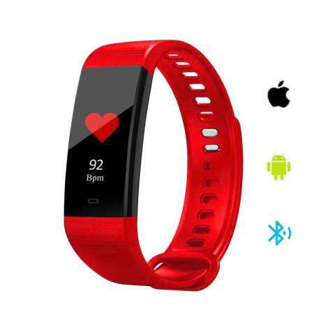 Y5 Tracker Smartwatch กีฬากิจกรรมออกกำลังกายกันน้ำสมาร์ทวอท์ช - ความดันโลหิตสีนาฬิกาข้อมือแบบมีจอสำหรับชาย