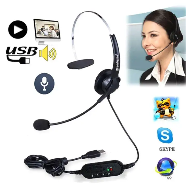 headset with microphone for pc usb