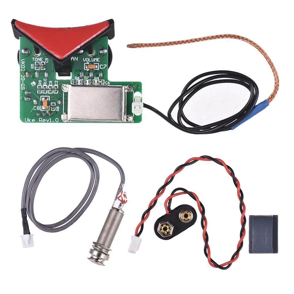 Acoustic Guitar Sound Hole Piezo pickup System preamp พร้อม endpin JACK