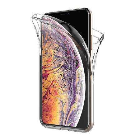 IPhone XS MAX Case, 360 องศาคลุมทั้งหมดเคสใสกันกระแทกโปร่งใสซิลิโคนเคสใส่โทรศัพท์