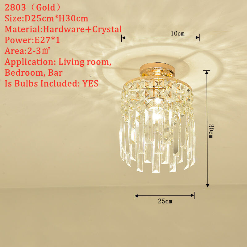 American Pastoral Country Style Wrought Iron Small Ceiling Lamp Bedroom Living Room Study Crystal Acrylic Ceiling Lights