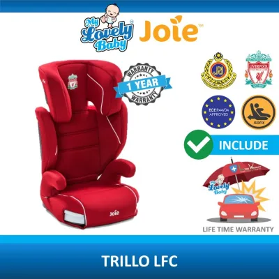 Joie Trillo LFC Booster Seat - Red Crest - FREE Lifetime Warranty Crash Exchange Program - My Lovely Baby