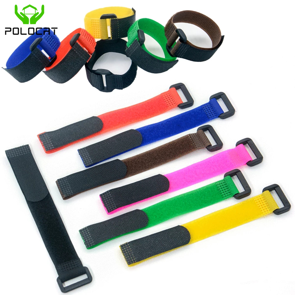 Polocat Khóa Ngược Nylon Có Thể Tái Sử Dụng, Khóa Velcro Móc Và Vòng, Dây Buộc Cáp Velcro, Dây Buộc Hoàn Thiện Sợi Dính