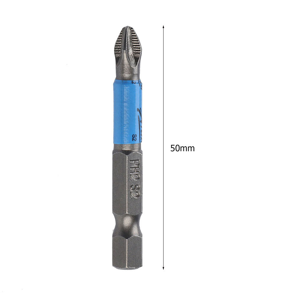 【Aneng】 50mm PH2 S2 chéo bit đầu khoan chống trượt tuốc nơ vít lục giác mũi khoan