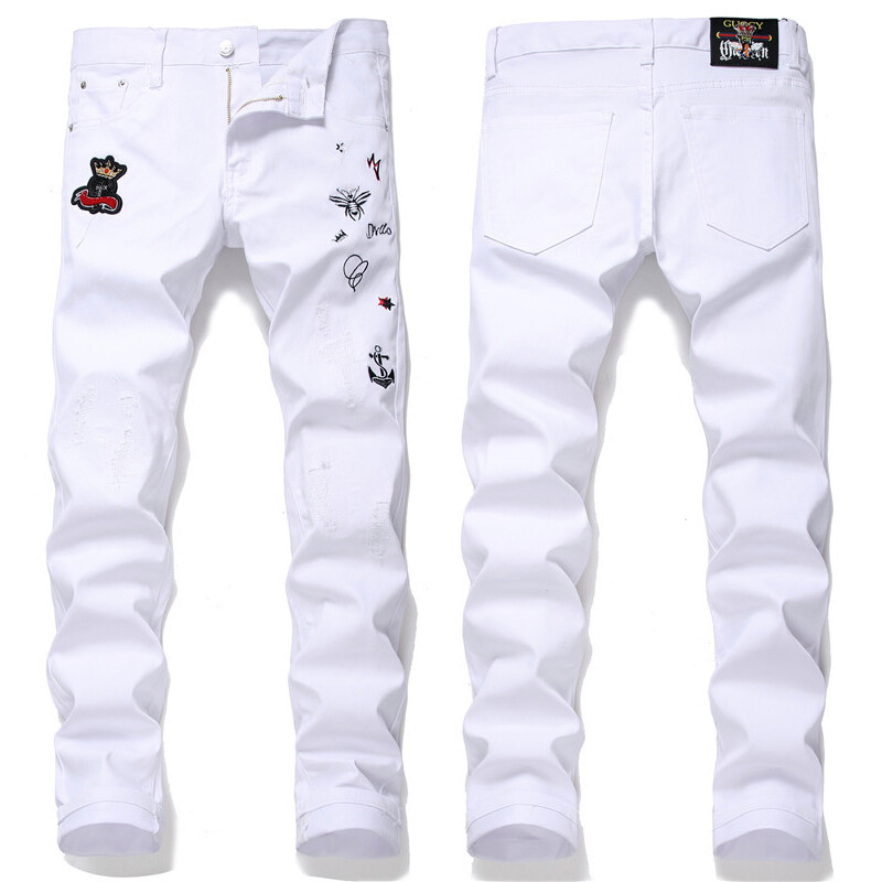 white skinny pants mens