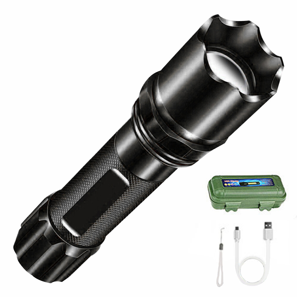 Original Seasboat LED Flashlight Strong Light Mini Portable Multifunction USB Charging Outdoor Long-range Small Mini Portable Multi-functional Household Aluminum Alloy Flashlight
