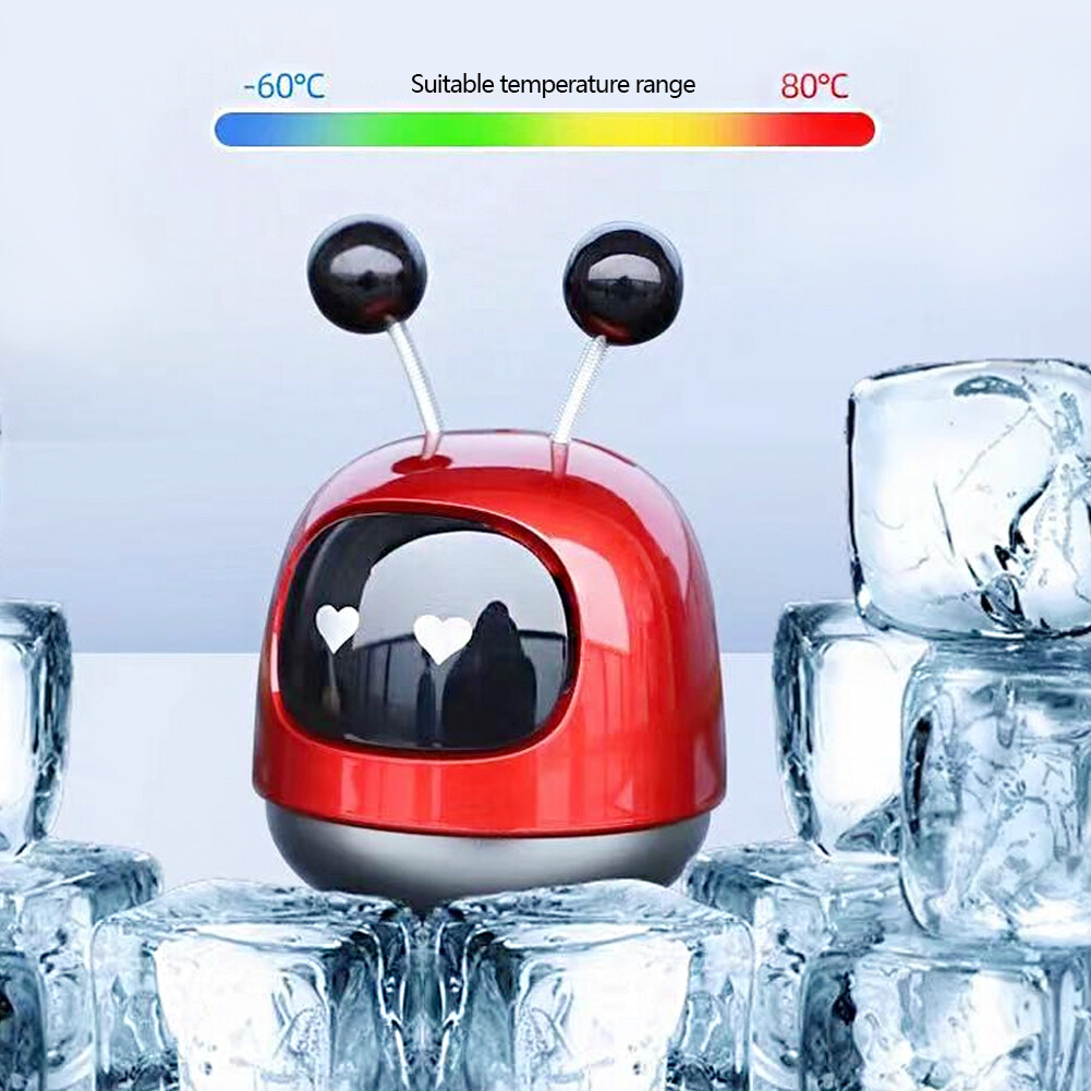 JaneDream Diffuser Air Vent Cleaner Car Perfume Air Freshener Robot Interior Accessories Solid Fragrance