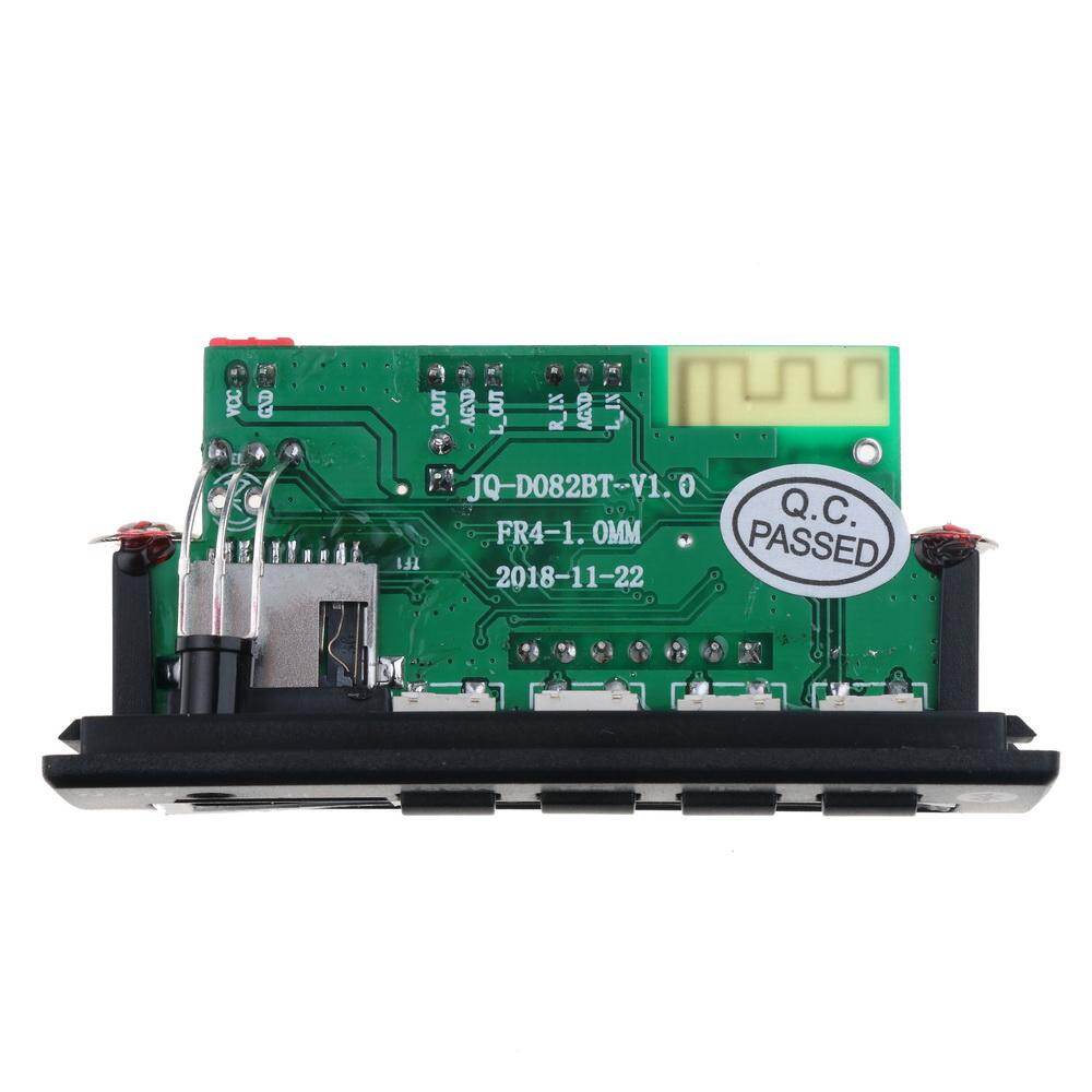 KEBETEME DC 12V Wireless Bluetooth 5.0 Decoder Board MP3 Player Colorful LCD Screen Display Car Audio Kit With USB U Disk TF FM Radio Music Audio Module Receiver Equipped With Remote Controller