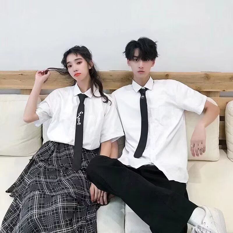 Áo sơ mi ngắn tay túi trơn
