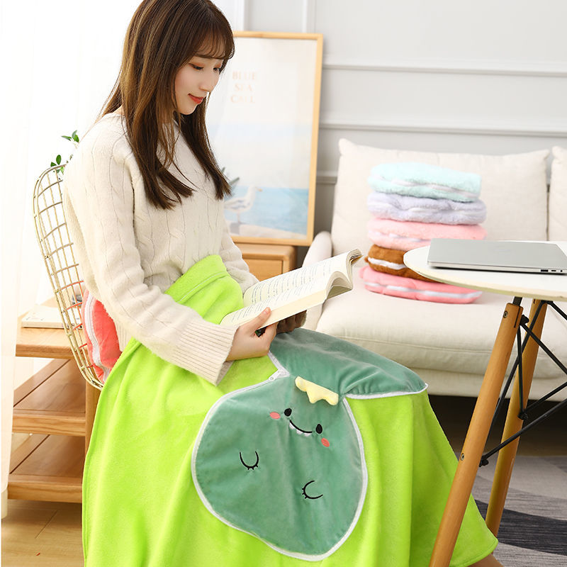 SaTine Pillow quilt dual-use office nap folding pillow quilt small pillow multi-purpose