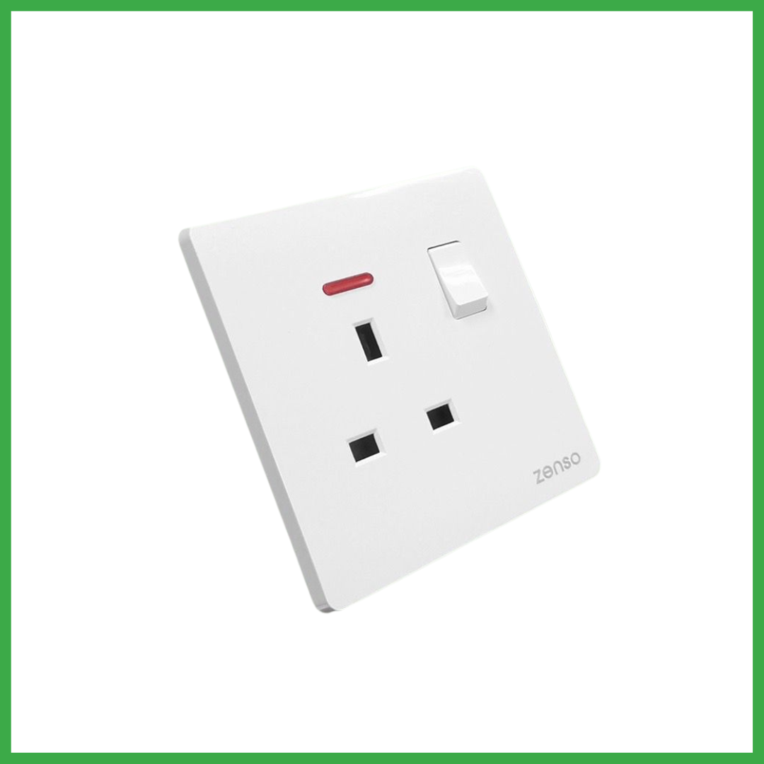 ZENSO Grande 13A Universal Switch Socket Outlet / Telephone Socket