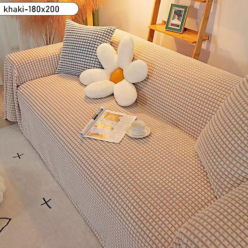 XINLANYASHE Sofa cover sofa blanket northern Europe solid color blanket sofa towel dust cover INS wind sofa cover anti-scratch sofa cover included full sofa cover multipurpose sofa cover