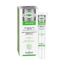 Dermacos anti-acne anti-imperfection spot gel 15ml. gel chấm mụn chứa bùn hoạt tính.