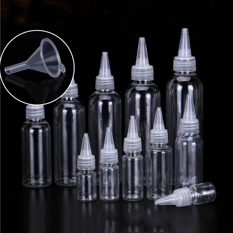 20-120ml rỗng có thể nạp lại ống nhỏ giọt chai bóp được container/Nhựa vòi phun ống nhỏ giọt trong suốt mũi nhọn chai bóp