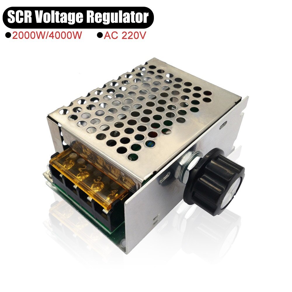 Bộ Điều Chỉnh Điện Áp Bộ Điều Chỉnh Độ Sáng SCR 2000W/4000W AC 220V Bộ Điều Chỉnh Tốc Độ Động Cơ Bộ Điều Chỉnh Nhiệt, Điện Tử