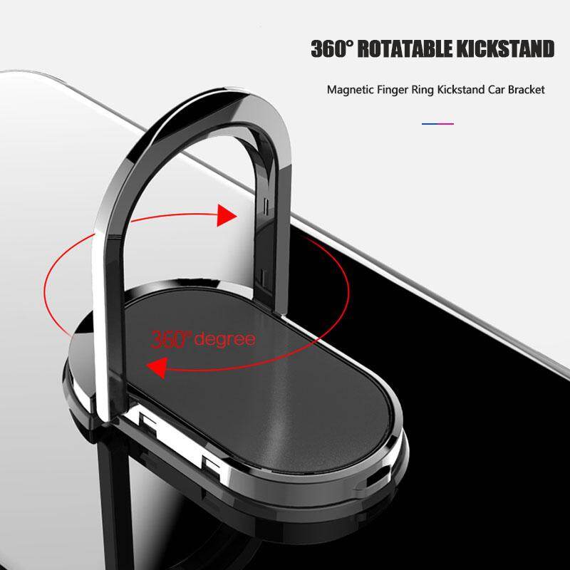 For Samsung Galaxy J7 Plus \ C8 \ J7310 \ C7 2017 Luxury Solid 360 Rotatable Magnetic Ring Holder Stand Case J7+ Tempered Glass Casing Protective Phone Back Shockproof Cover