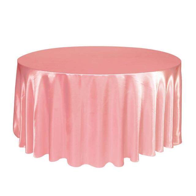 Round Satin Tablecloth 57 90 120 For Wedding Party Table Cloth Hotel Home Decoration Cover