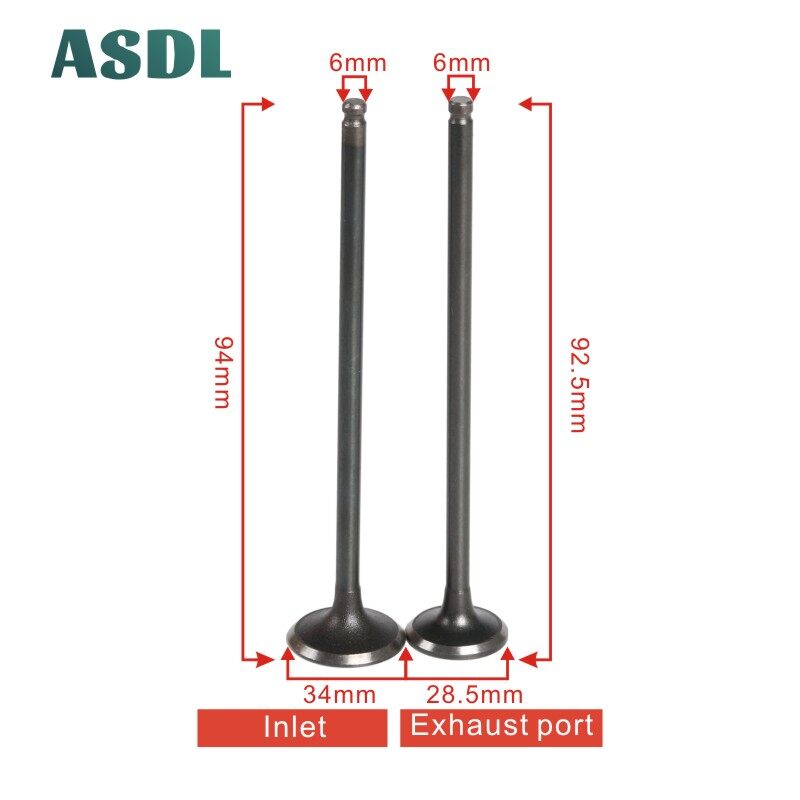225ccรถจักรยานยนต์วาล์วไอดีและท่อไอเสียวาล์วตั้งค่าสำหรับยามาฮ่า5HO XT225 Serow TT225 TTR225 TW225E XT TT TTR TW 225