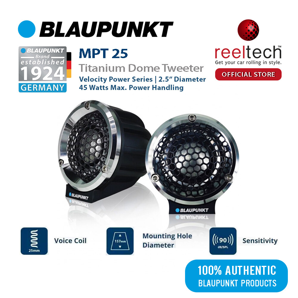 Blaupunkt MPT 25 2.5" Titanium Dome Tweeter Velocity Power Series 15