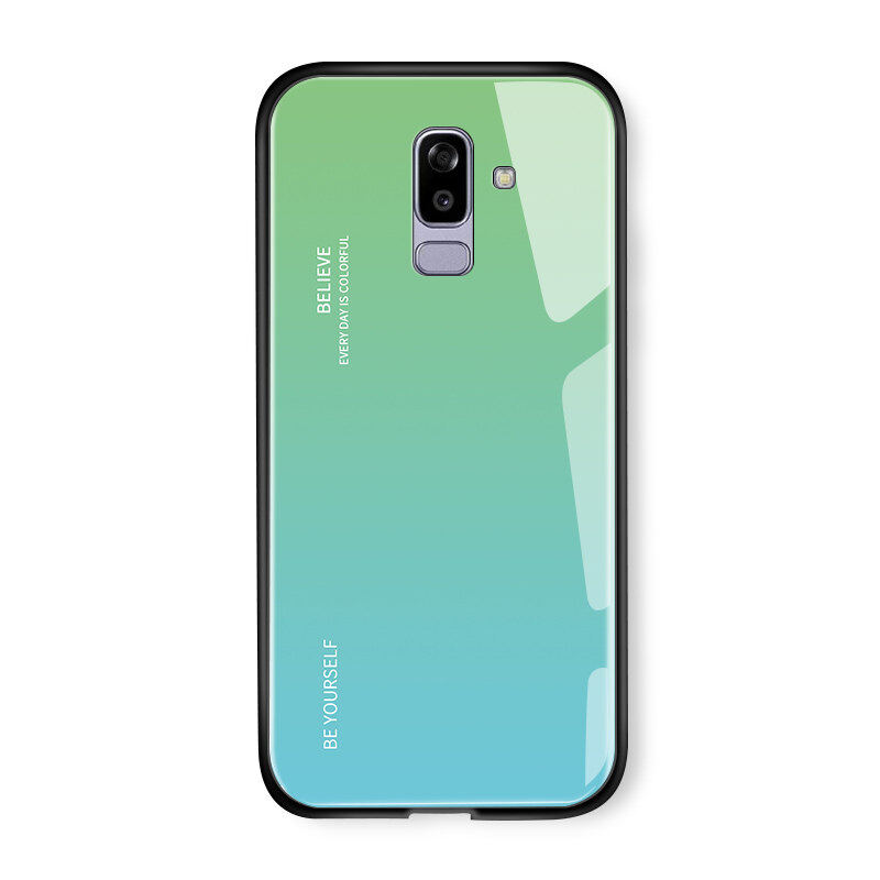 UCUC For Samsung Galaxy J7 2015/J700/J7 Core J6 J8 J6 Plus 2018 J7 Pro/J7 2017/J730 J7 Plus/C8/J7310/C7 2017 Phone Case Rainbow Casing Shockproof Tempered Glass Back Cover