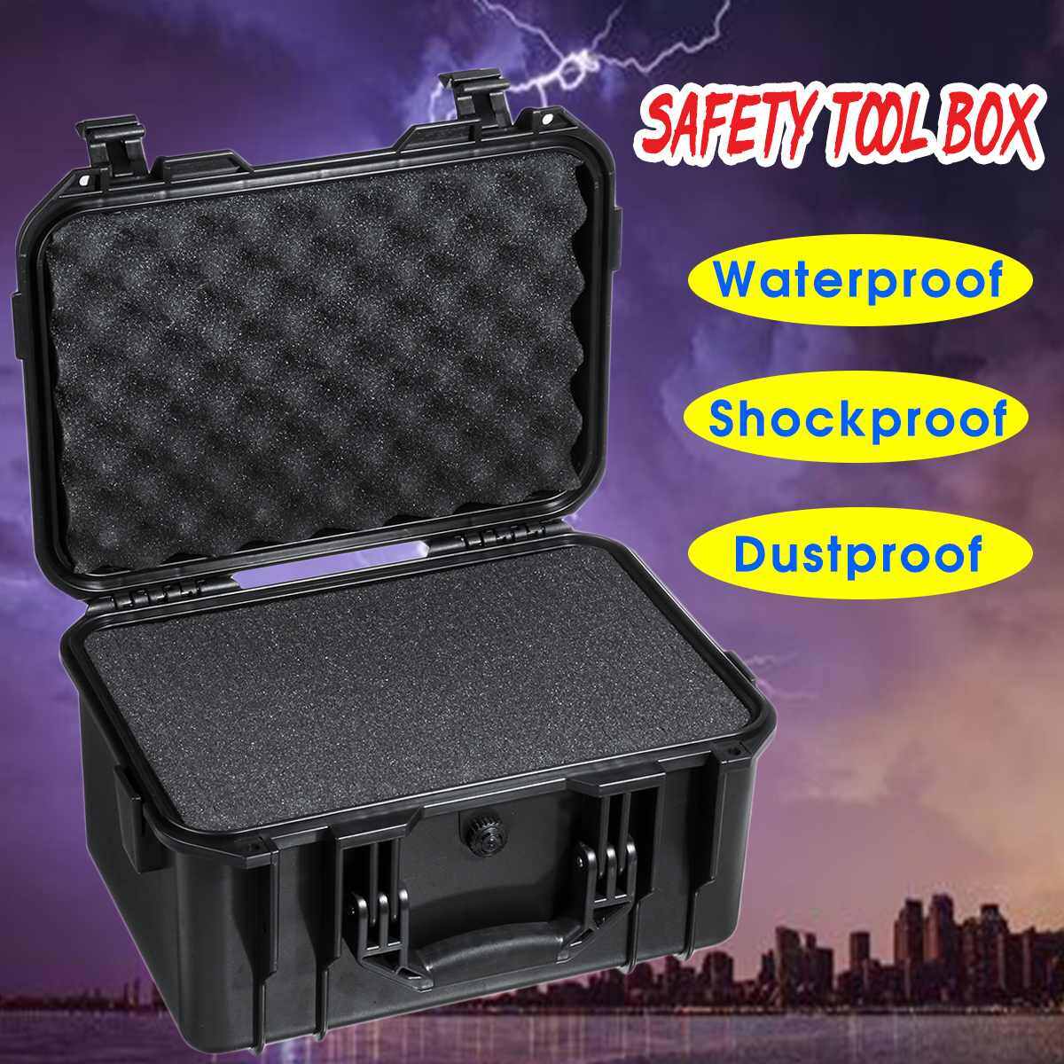 Waterproof safety carrying case shockproof sealing device tool box tool box suitcase box with foam
