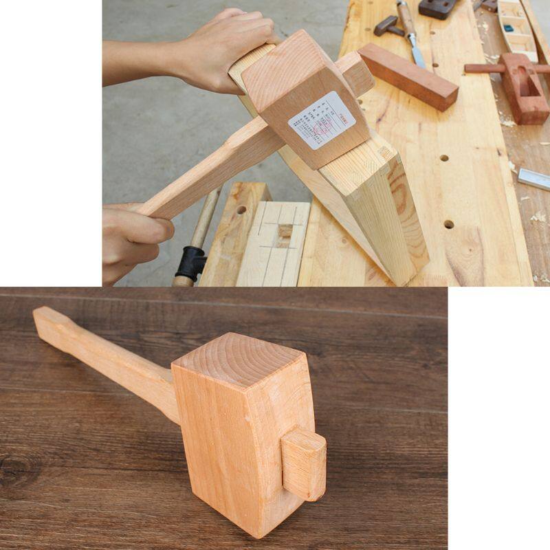 Eech Solid Gỗ Thợ Mộc Búa Vồ Gỗ Xử Lý Leathercraft Hammer Tool