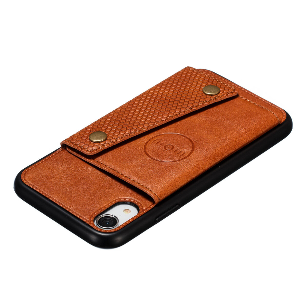 Đối Với iPhone X XR XS Max Da Trường Hợp Nhiều Folio lật Bìa Wallet Trở Lại Trường Hợp Shell, Có Thể Làm Việc Với gắn trên xe hơi, Ẩn thẻ tín dụng ID Khe Cắm Chủ, Retro nút kim loại Clasp, Đứng Hỗ Trợ