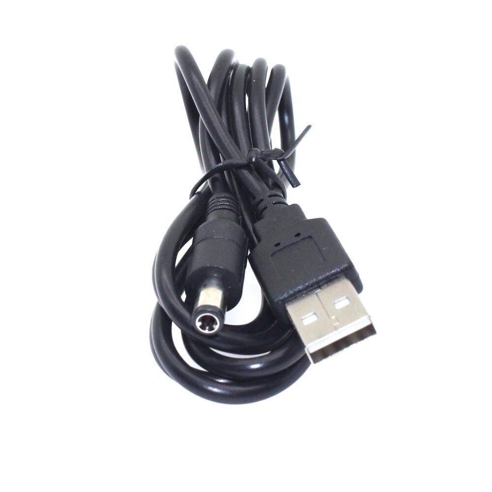 Usb 2.0 to dc 5.5mm x 2.1mm power cable 24awg 1a support 5v or 12v charger connector cable for table lamp tablet mp3 mp4 1.2m