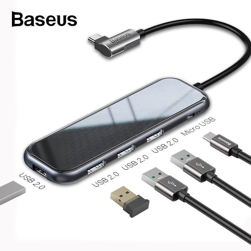 Baseus USB C HUB USB 3.0 HDMI RJ45 Adapter for Samsung S10/Note10 Huawei P30/Mate20 Pro Xiaomi Type C HUB with Wireless charge for iWatch USB-C HUB for MacBook Pro Air Multi 2018