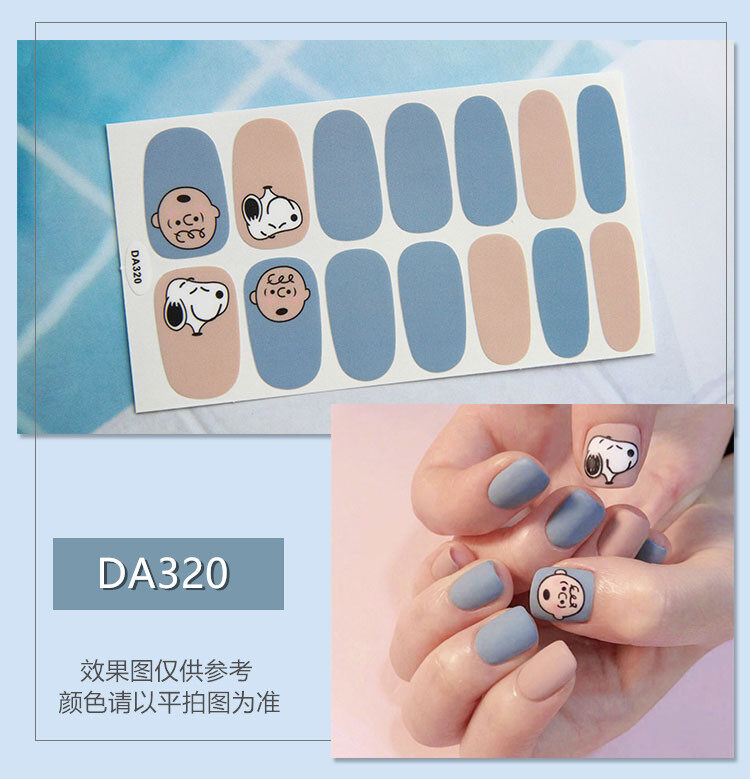 DA 14pcs/set Miếng dán móng tay nghệ thuật màu gradient DIY Phụ Nữ Thú Cưng Chống Thấm Nước Bền Lâu Cho Trí Móng Tay Kiểu Dáng Thời