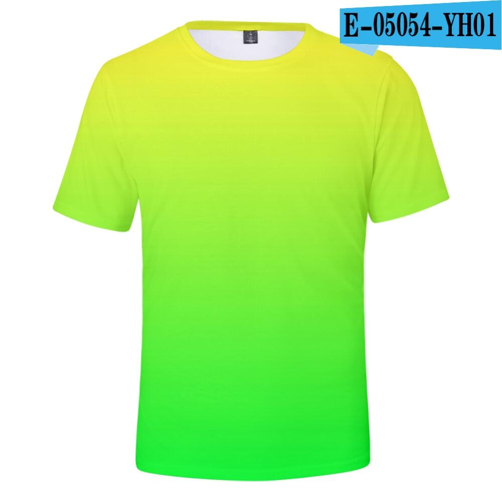 Neon T Shirt Men Women Summer green T shirt Boy Girl Solid Colour