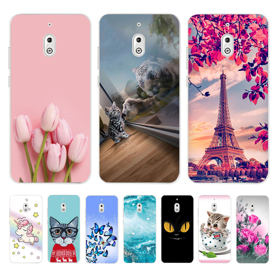 Phone Case For Nokia 2.1 (5.5 ) TA-1080 TA-1092 Silicone Multicolor Pattern Phone Case Soft TPU Cover Casing
