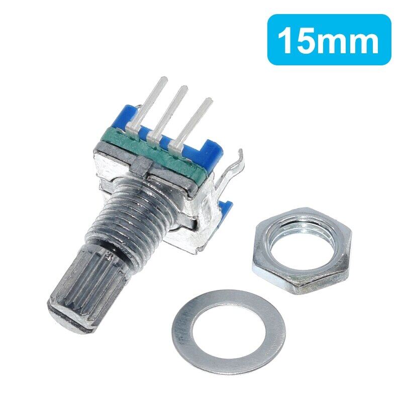 1PCS Plum handle 15mm 20mm rotary encoder coding switch / EC11 / digital potentiometer with switch 5 Pin