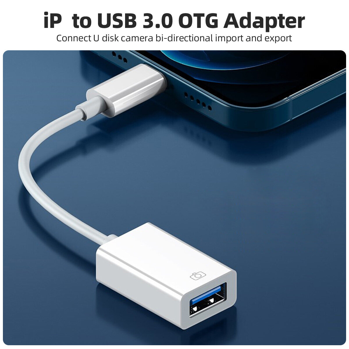 FONKEN Đầu Chuyển Đổi OTG Cho Cáp Dữ Liệu IOS Sang USB 3.0 Đầu Đọc Thẻ Camera Cho Đầu Chuyển Đổi Kết Nối Điện Thoại