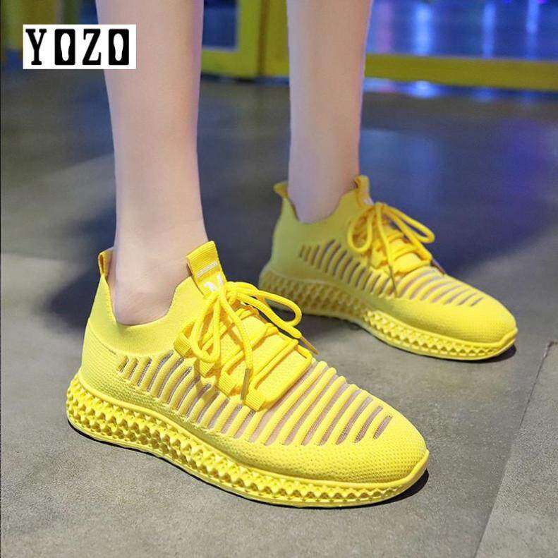Giày Thể Thao Nữ YOZO, Màu Hồng, Thoáng Khí, Có Dây Buộc, Màu Đen, Nhẹ, Thoải Mái, Chống Trượt, Dành Cho Nữ, Cỡ 35-40 giá rẻ