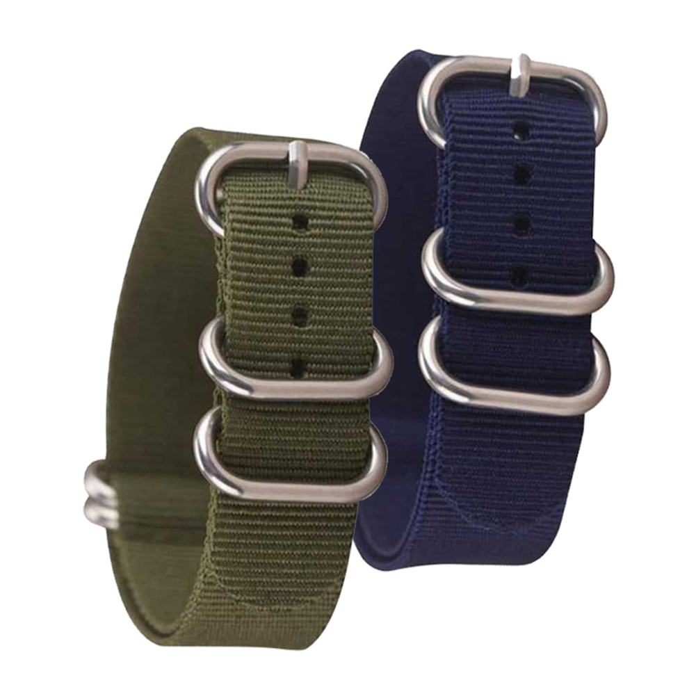 Ningxiang 16/18/20/22/24mm Replacement Nylon Universal Adjustable Watchband Wrist Strap