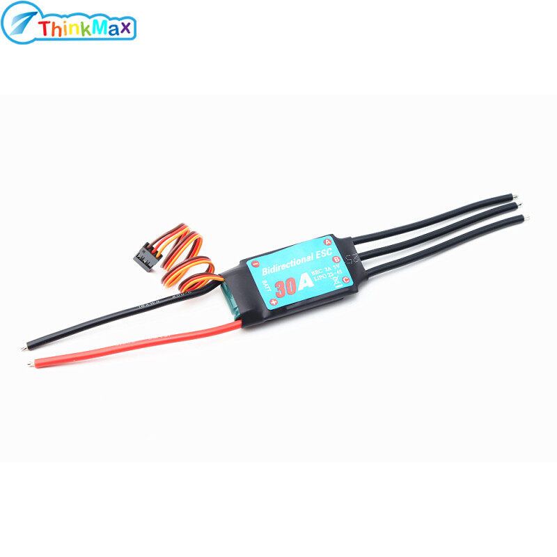 thinkmax Bidirectional 20a/30a/40a/50a/60a Brushless Esc for Rc Car/boat/ Remote Control Ship Pneumatic Underwater Propelle