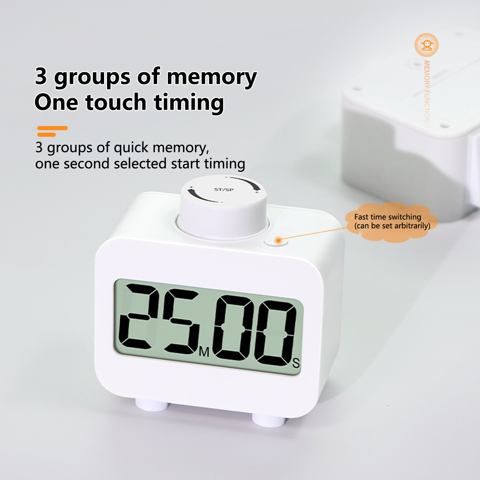 Autowholesaler Learning Timer Switch at Will Automatic Standby Mute Positive Timer And Countdown Precise Timing Student Study Time Manager for Study Time Manager Mute
