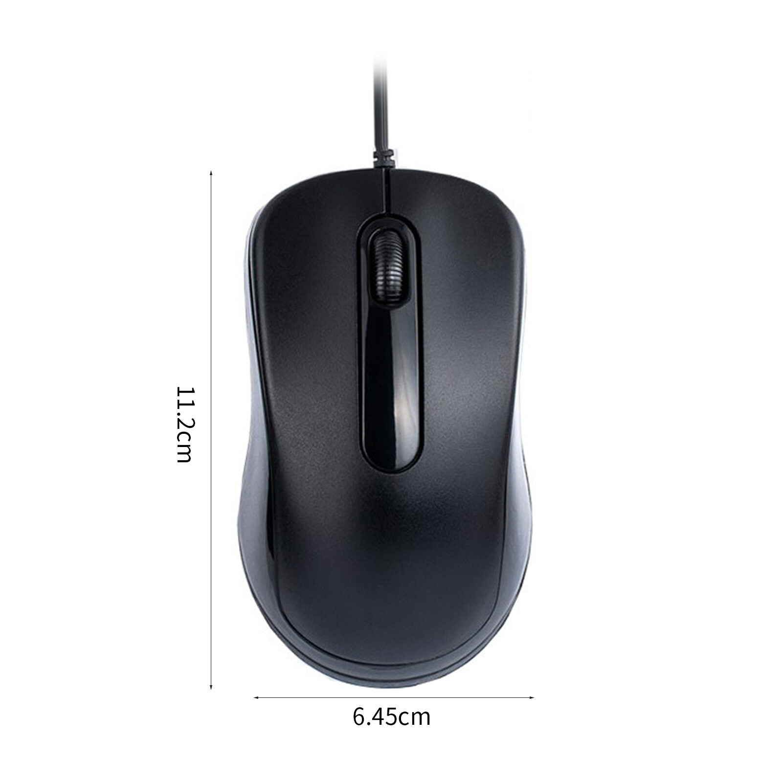 Baicai Kitchen Computer Mouse Plug And Play 3-Button Quiet Operation 1200DPI Ergonomic Design Control Notebook Anti-slip USB Wired Office Mouse for Laptop Professional Gaming Mouse