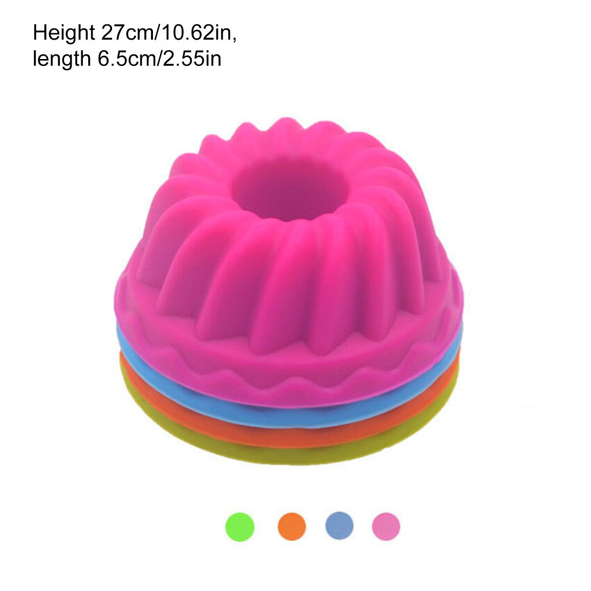 Silicone Cupcake Chén Nướng 6 Gói, Tái Sử Dụng Và Không Dính Giấy Lót Bánh Cupcake Muffin Holders Đặt Cho Đảng Halloween Giáng Sinh, dễ Lau Chùi Pastry Khuôn Muffin
