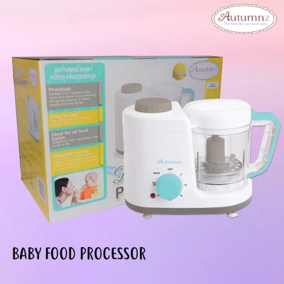 [HOT] Autumnz 100% BPA Free 2-1 Baby Food Processor Steams & Blends Baby Food