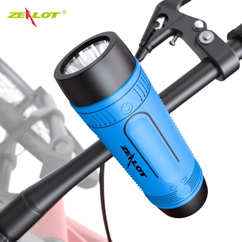 TOP★Loa Bluetooth 5.0 Zealot S1, Radio Fm Chống Nước, Dùng Ngoài Trời, Gắn Cột Xe Đạp Di Động Không 