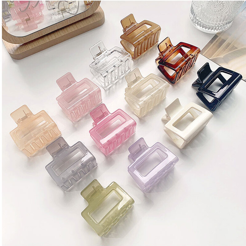 Korean Style Square Plastic Hairpin
