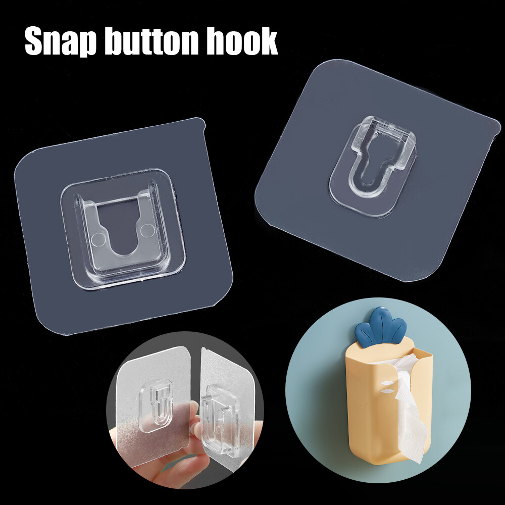Plastic Multi-purpose Strong Traceless Adhesive Hook Without Punching and Nail-free Adhesive Hook Female Buckle
