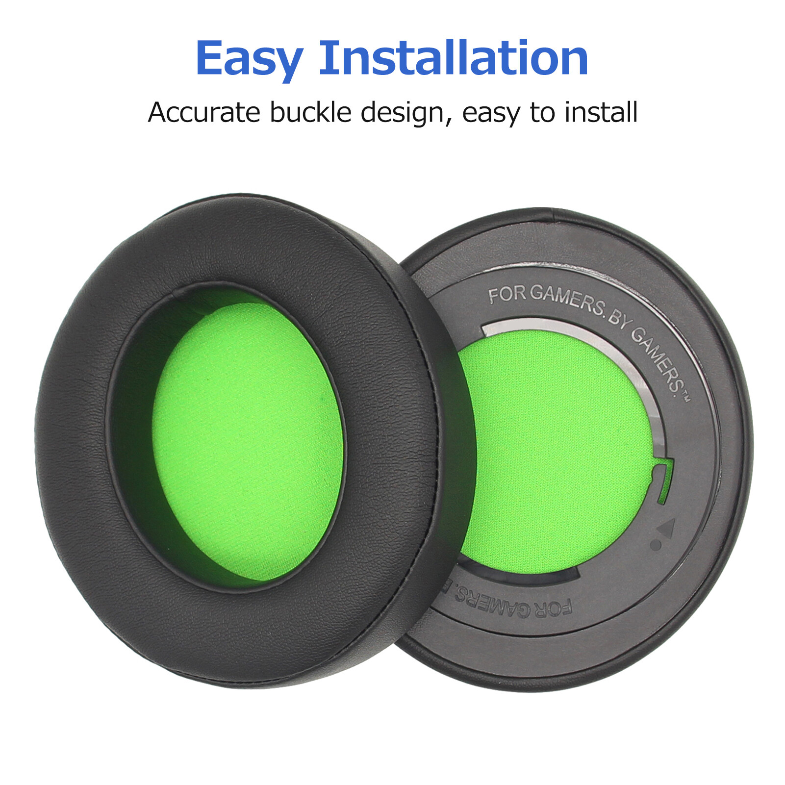KKmoon Head-mounted Headset Memory Foam Ear Cushions Replacement Soft Breathable Ear Pads Compatible with Razer Kraken 7.1 V2